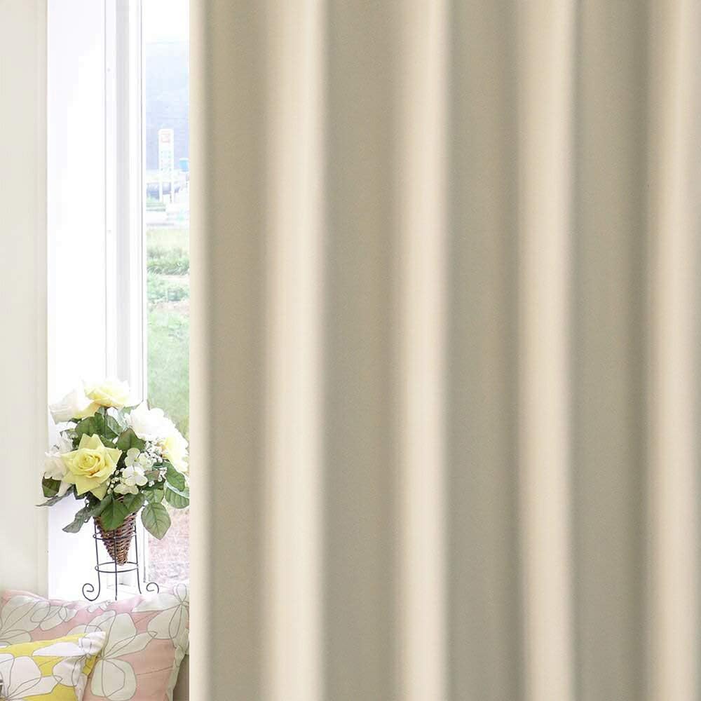 unico 】ドレープカーテン2枚セット JANTY丈187 幅105ベージュ ウニコ